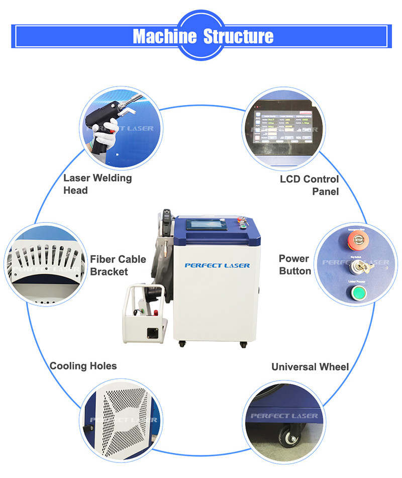 1000W 1500W 2000W 3000W Handheld Laser Welding Cutting Cleaning Machine 3 In 1 Fiber Laser Welding Machine