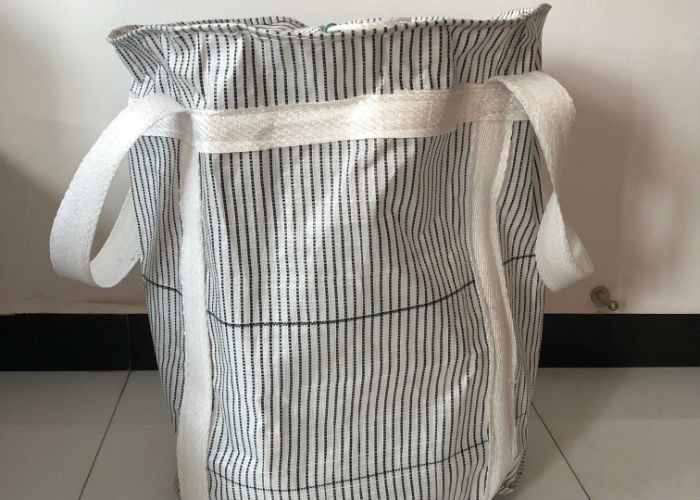 Custom Size Flexible Anti Static Bulk Bags Four Cross - Cornor Loops Available