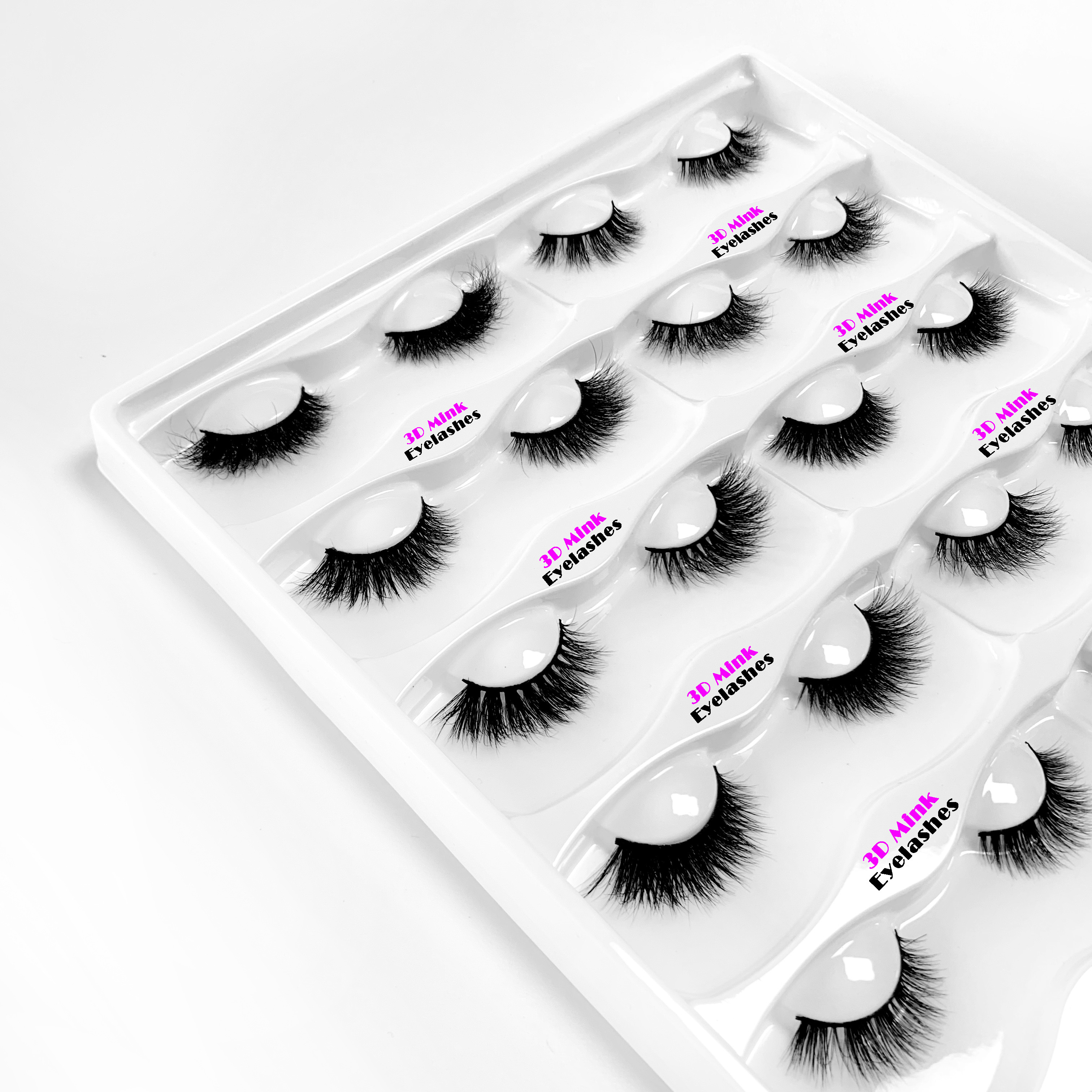 Reusable 3D Mink Eyelashes 100% Handmade Craft Customized Packaging