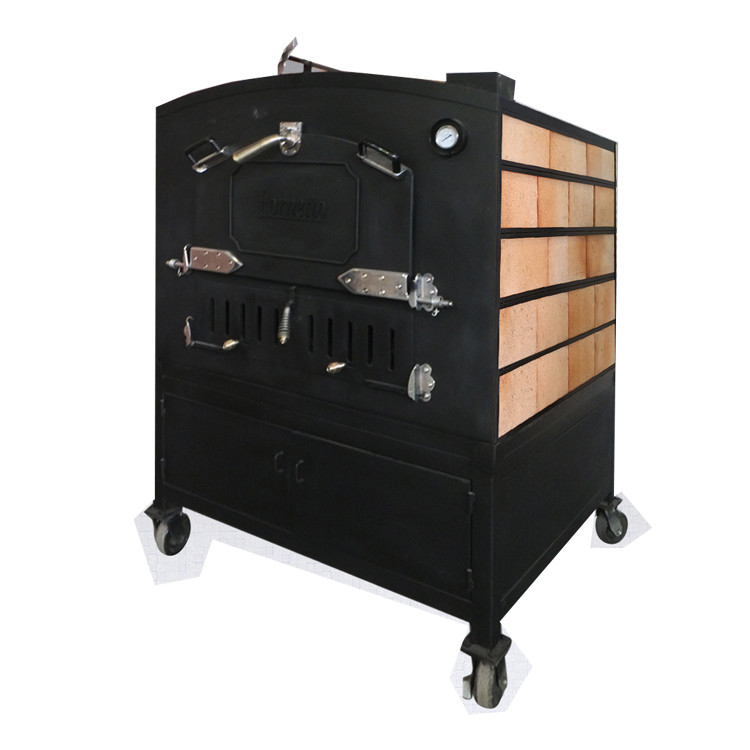 Commercial Kitchen Wood Fired Pizza Oven With Medium Gas Baking Equipment