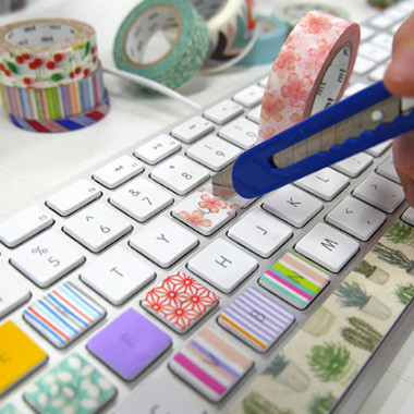 Printed Japanese Washi Masking Tape Waterproof Writable For DIY Decoration