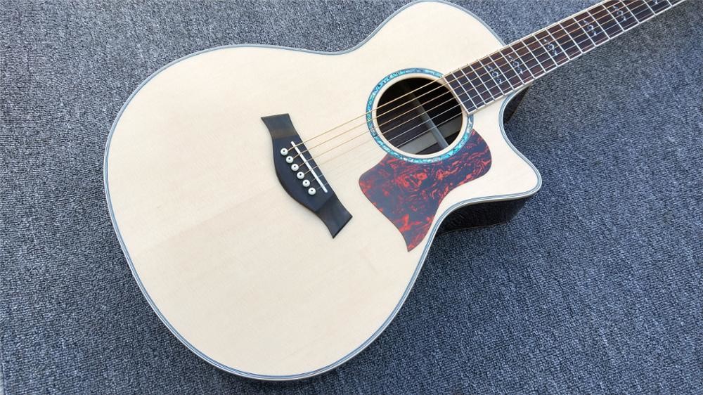 Cutaway 814 Classical acoustic guitar / 2018 Factory custom Log color Solid spruce top Acoustic Guitar