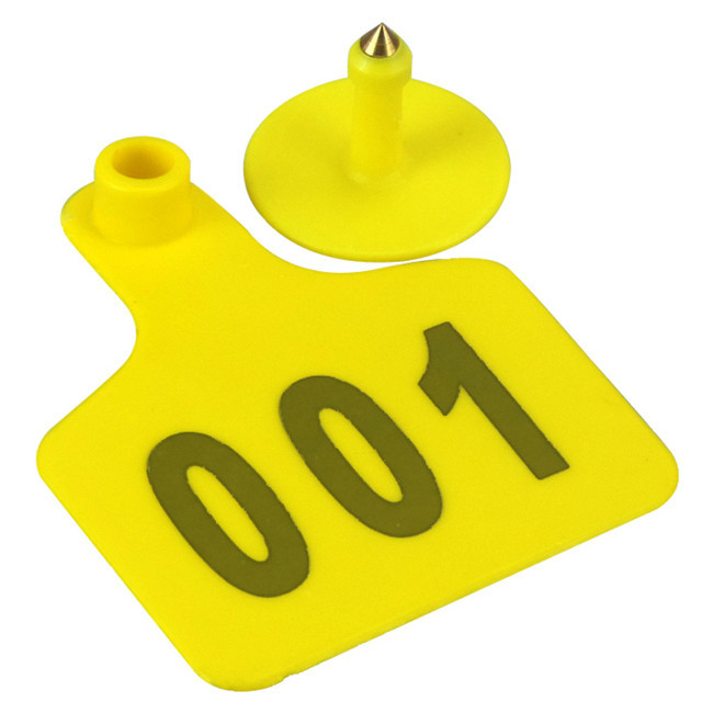Animal Husbandry Goat Numbered Cattle Ear Tags Blank RFID TPU Material