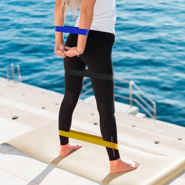 Workout Simplify Stretching Loop Exercise Strap Yoga Training Fitness Rubber Resistance Bands