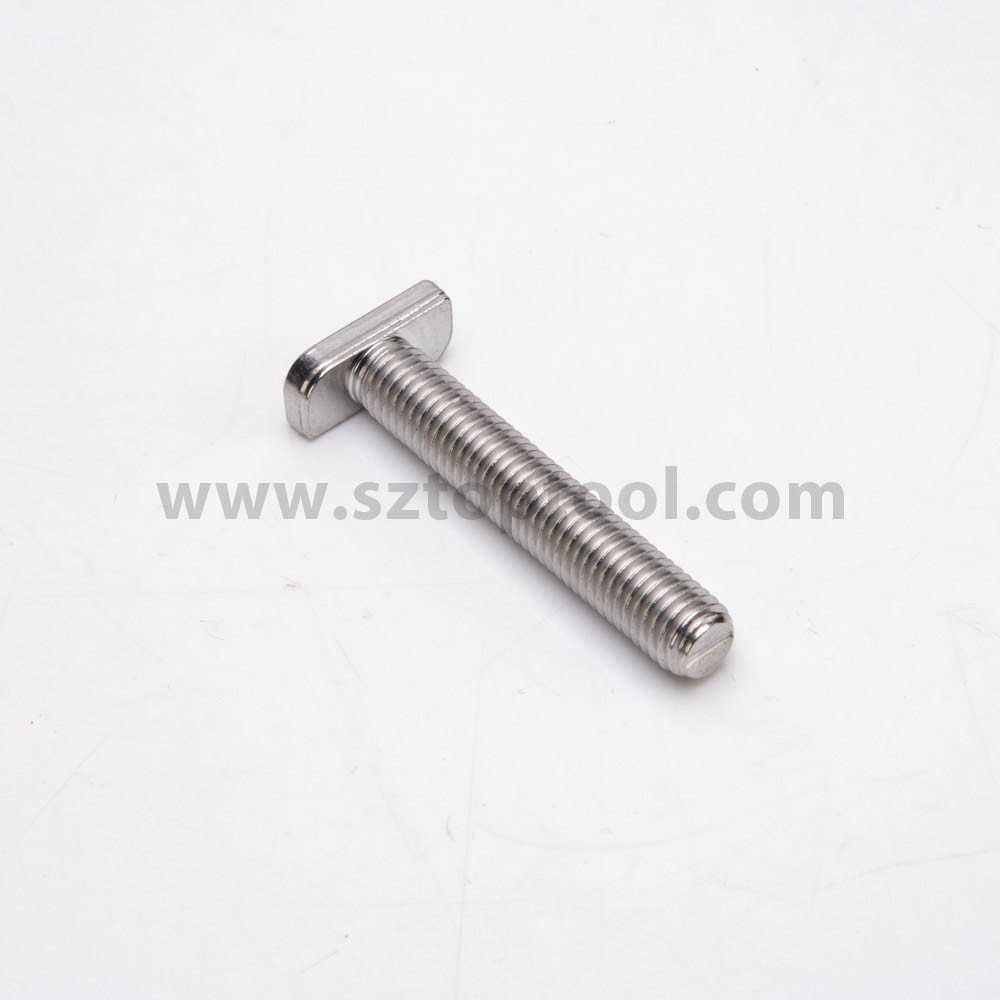 304 316 Stainless Steel T Bolt M6 Hex Bolts For PV Box Fasteners