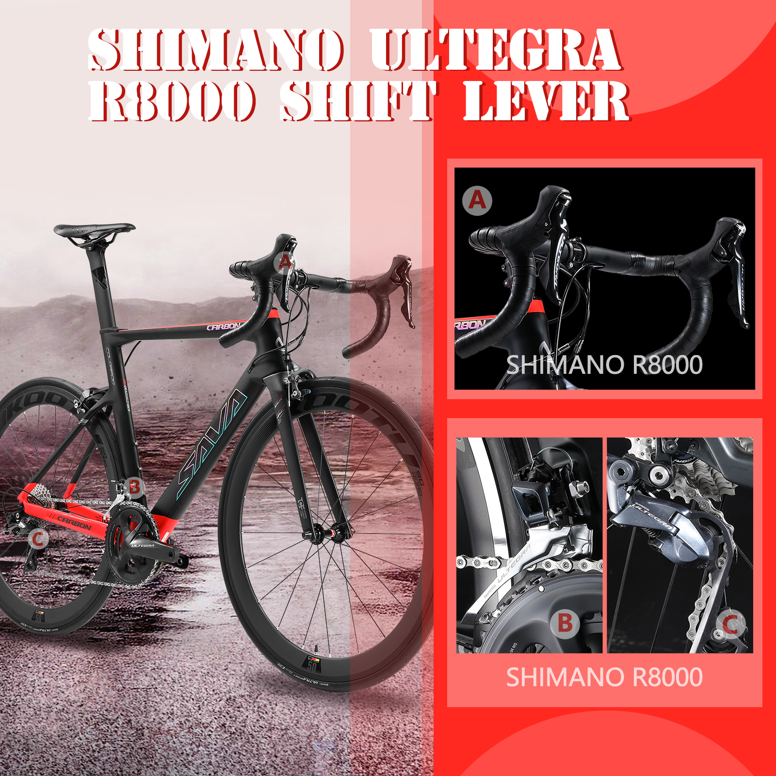 SAVA R09 Carbon Road Bike Wiht Shimano Ulterga R8000 22 Speed