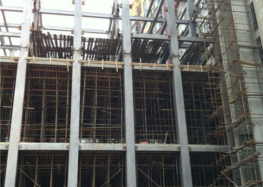 Large Steel Structure High Rise Building , Strong Steel Structure Industrial Building