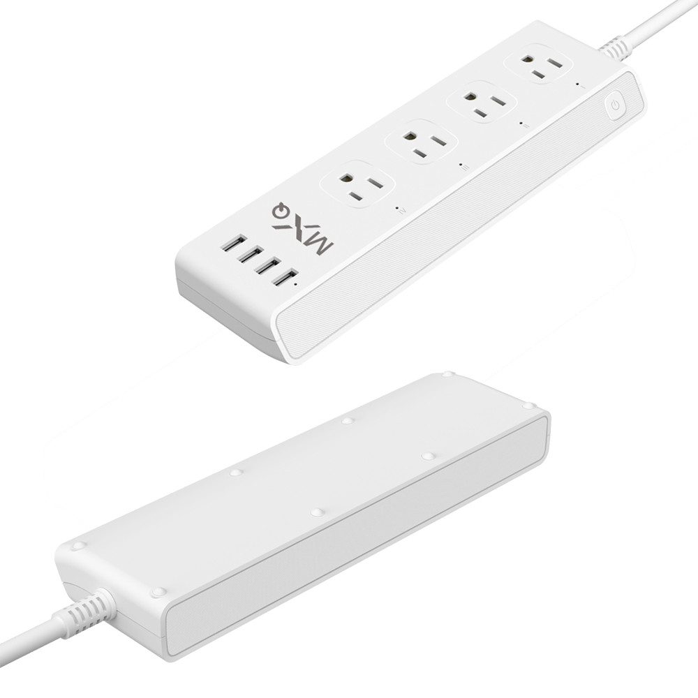 Stable 2.4G Wifi Smart Power Strip , Remote Control Power Strip 30 Meters Radio Range