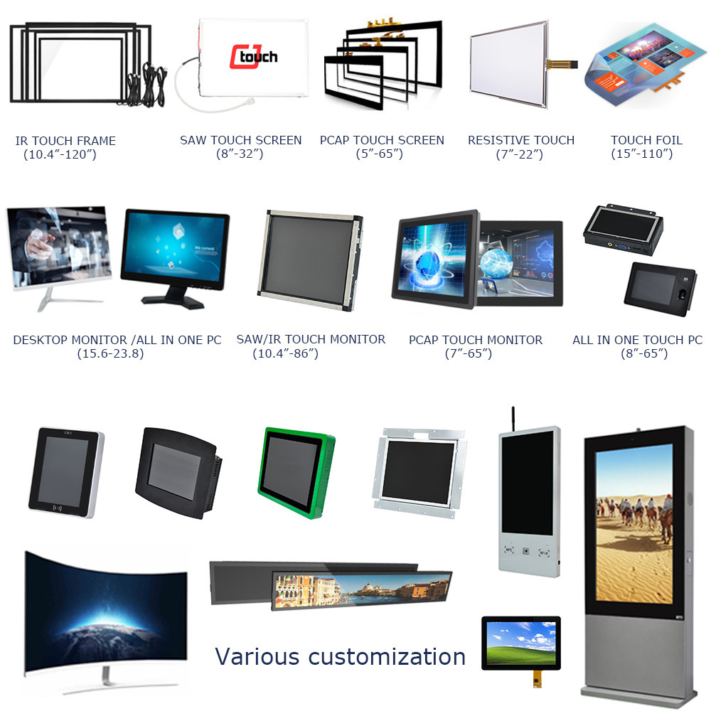8 Inch 40 Pins TFT LCD Panel a Si TM with Normally White Display Mode