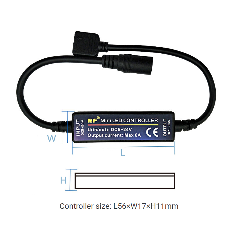 21 Keys Wireless LED Strip RF Controller Remote Control With CE Certified