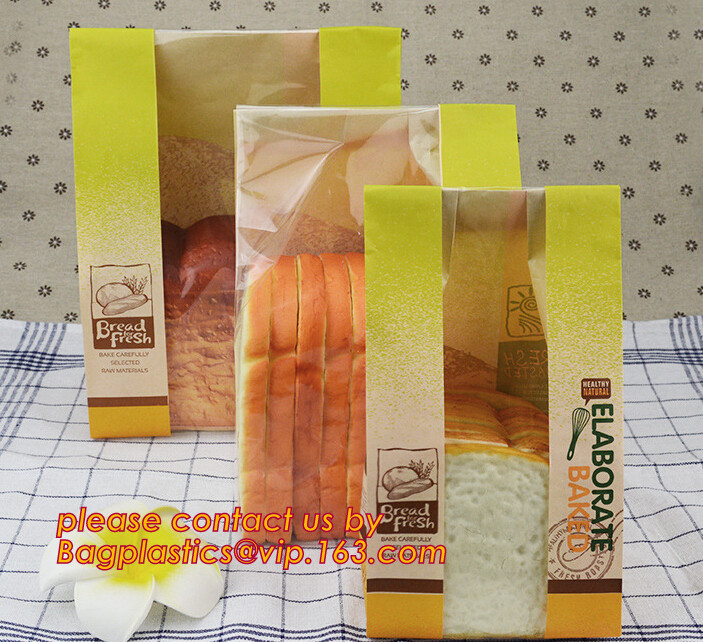 wax coated bag pe coated bag central strip window bag side window bags perforated bag crip hot bag grill/chicken bag
