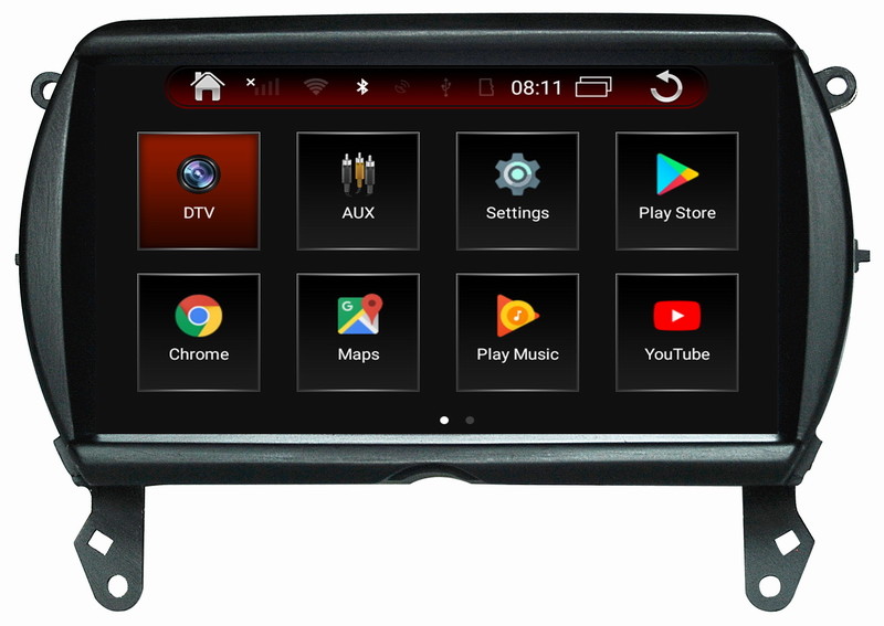 Ouchuangbo car radio gps capacitance multiple android 9.0 system for mini cooper 2014 for wifi 8 core SWC BT