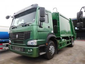 Buy cheap 12m3 Waste Management Trash Truck , 12cbm Rear Loader Howo Waste Compactor Truck product