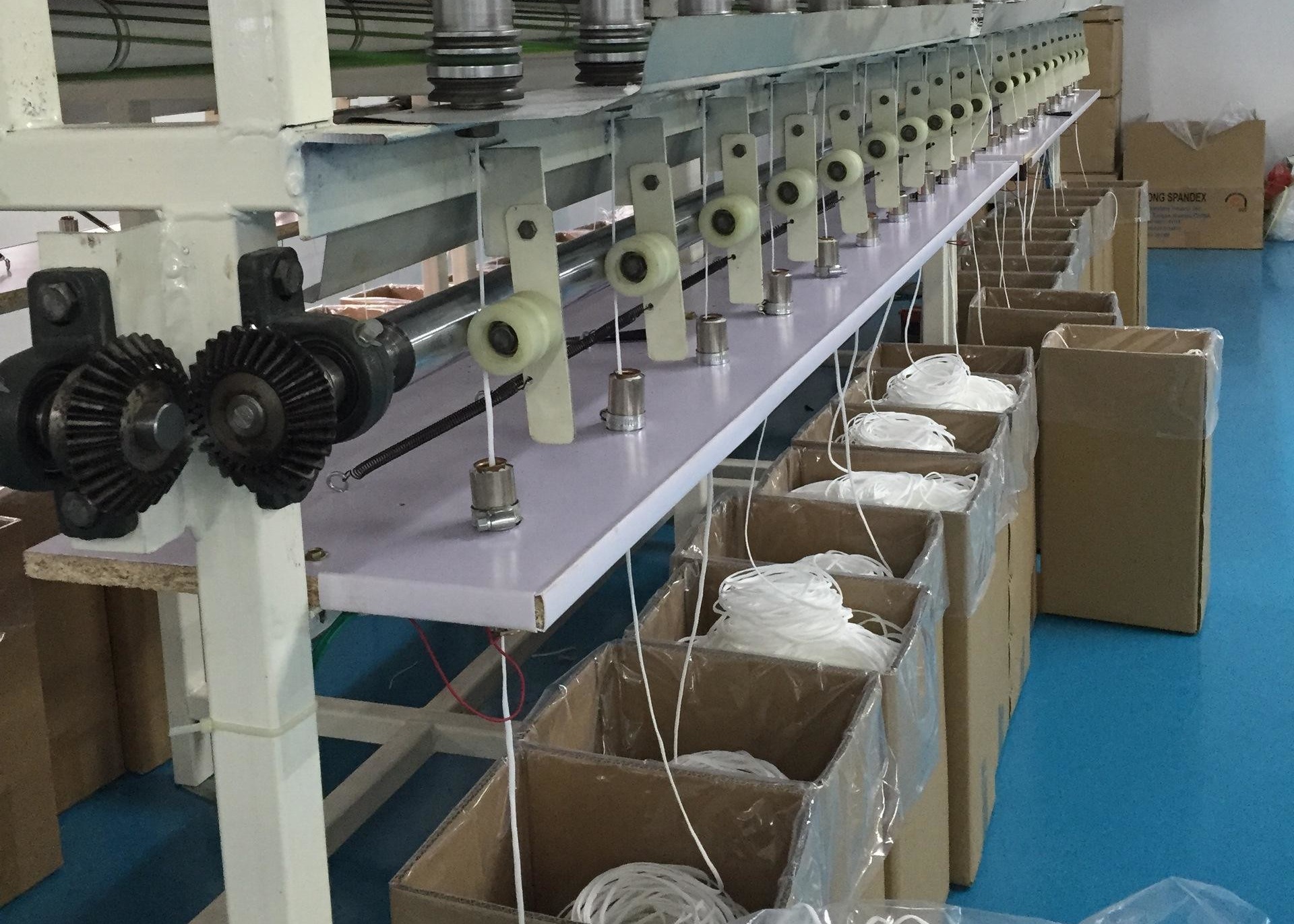 Eco Friendly Round Stretchy Elastic String Cotton Material High Tenacity