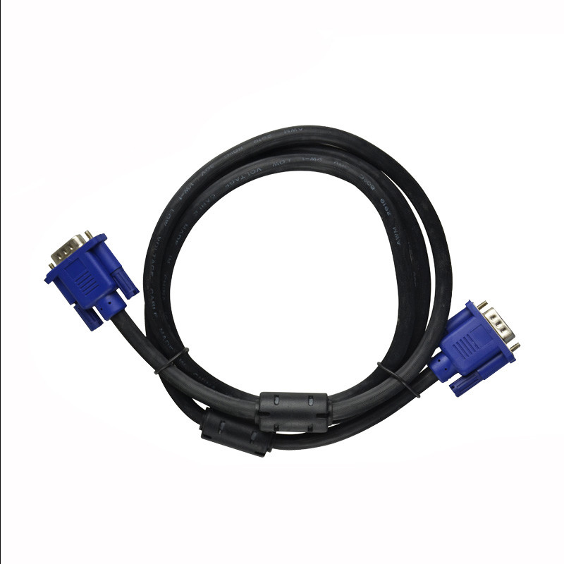 Coaxial Male To Male 3+6 VGA To VGA Cable With Ferrite Cores