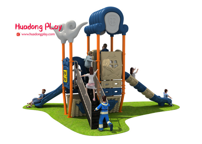 Handstand Dream Cloud Kids Outdoor Playset , Kids Playground Slide Customized Color