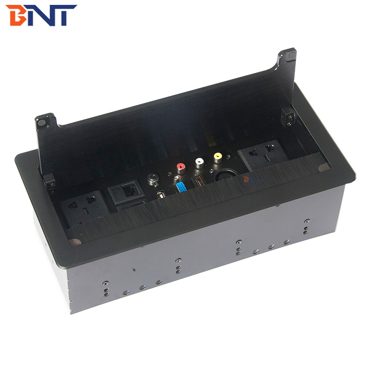 electric commerical purpose 5 gang universal power extension tabletop socket furniture usb hub with vga