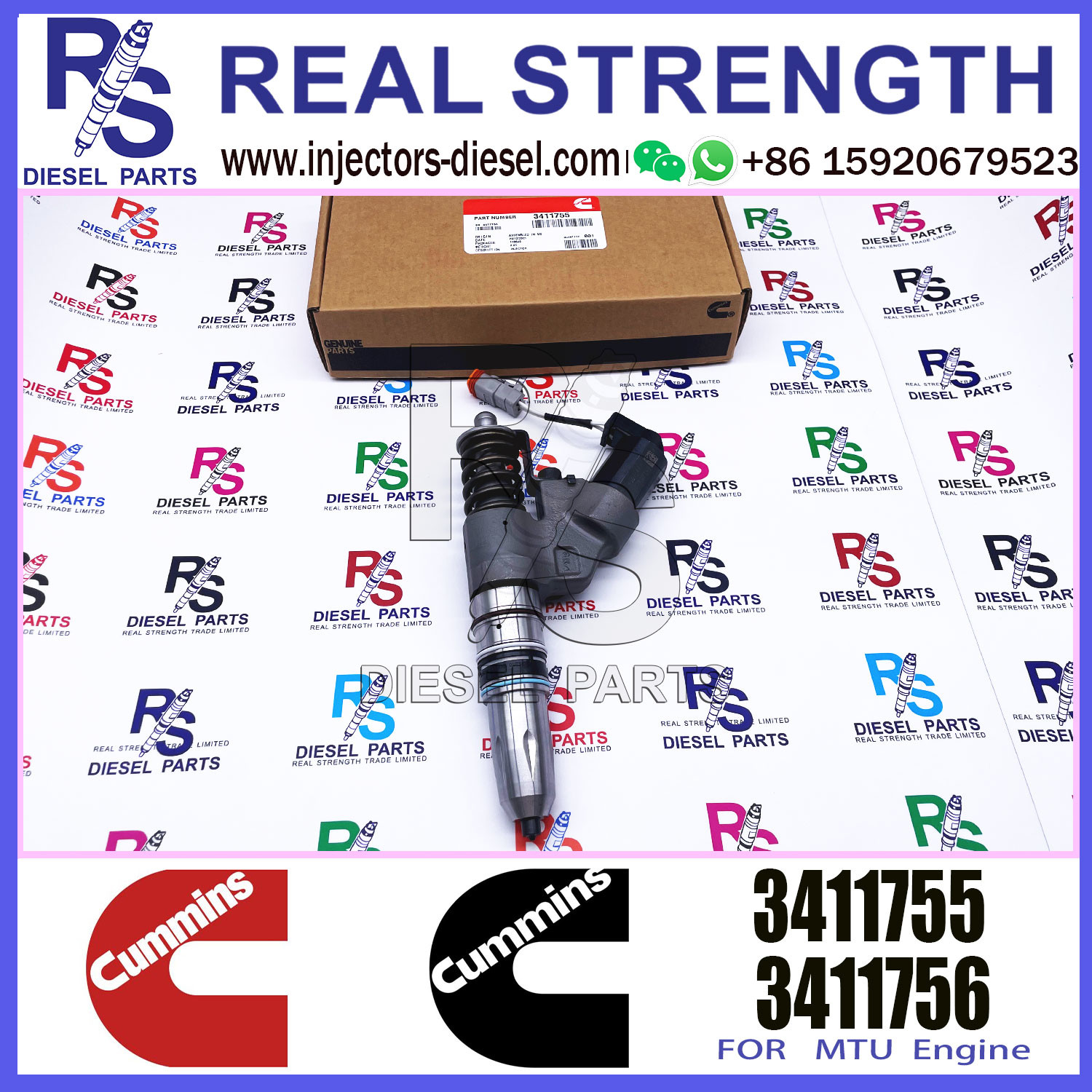 Diesel Engine Fuel Injector 3411754 3083863 3411756 3609925 3083849 3087772 3411755