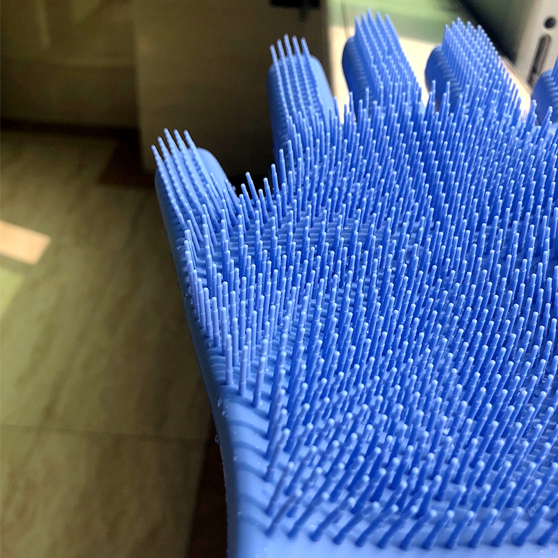 2018 high quality durable soft best seller in amazon customized accessory kitchen household silicone washing rubber gloves
