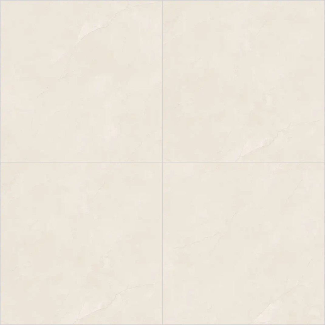 Beige Wear-resistant 1200x1200mm Polished Sintered Stone Slab For Decoration