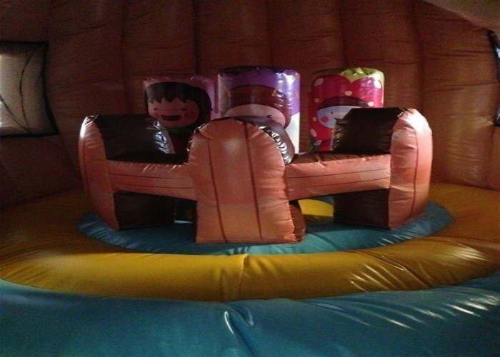 Commercial Inflatable Bouncer 3 X 4 X 5m , Silk Printing Minnie Mouse Bounce House Inflatable Mushroon Bouncy Castle