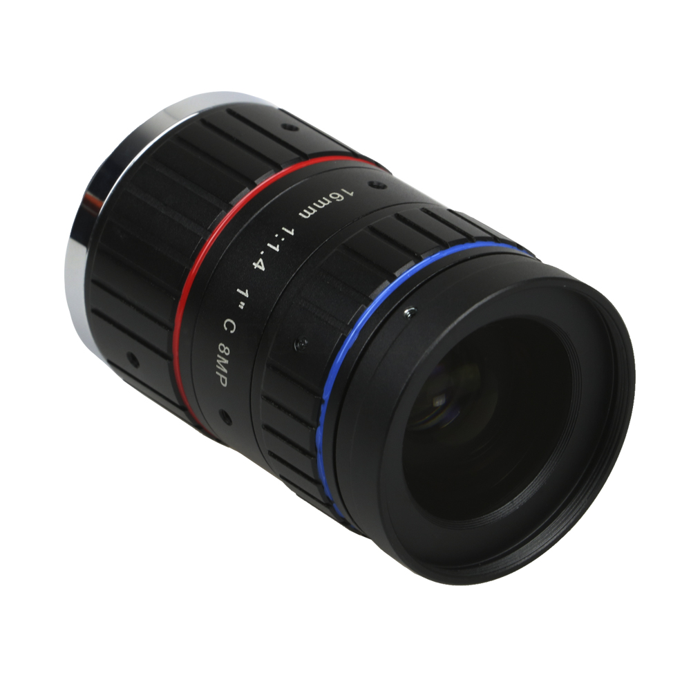 8.0Megapixels 4K 8MP 16mm F1.4 C Mount Professional 1" CCTV Lens Industrial Machine Vision Lens for C Mount UHD Camera