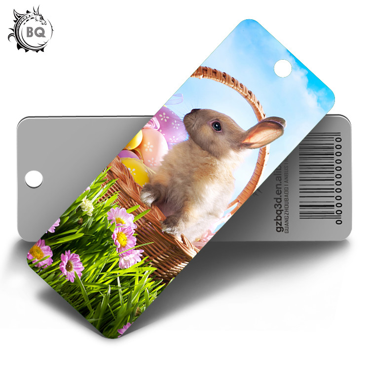 Custom Lovely Dog Lenticular 3D Animal Bookmarks With Tassel For Gifts And Souvenirs