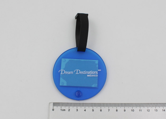 Personalized Name Tags For Luggage With Logo Printed , Luggage Identification Tags