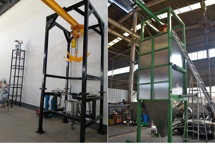 Ton Bag Dump Station Big Bag Unloader With Conveyor