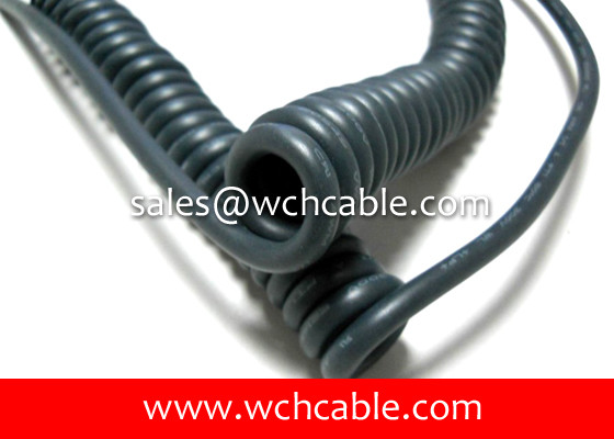 UL21765 TPU Coated Tailor Made Easy Movement Flexible Curly Cable 105C 300V