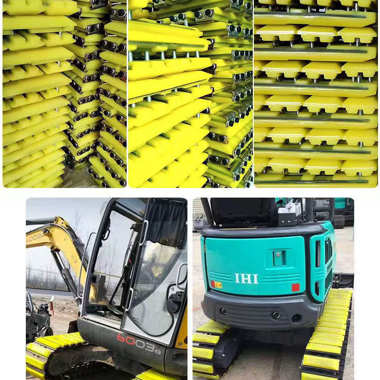 450mm/600mm Bolt-on Rubber Track Pads for PC30 PC40 PC45 PC60 PC75 Excavator Rubber Track Shoe Pads