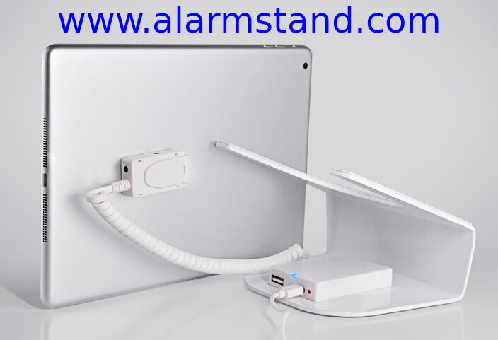 COMER anti-lost Security sensor alarm cord locking devices for tablet pc holder with charger