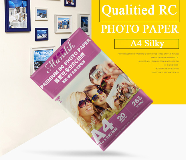 Wood Pulp White Resin Coated Inkjet Photo Paper