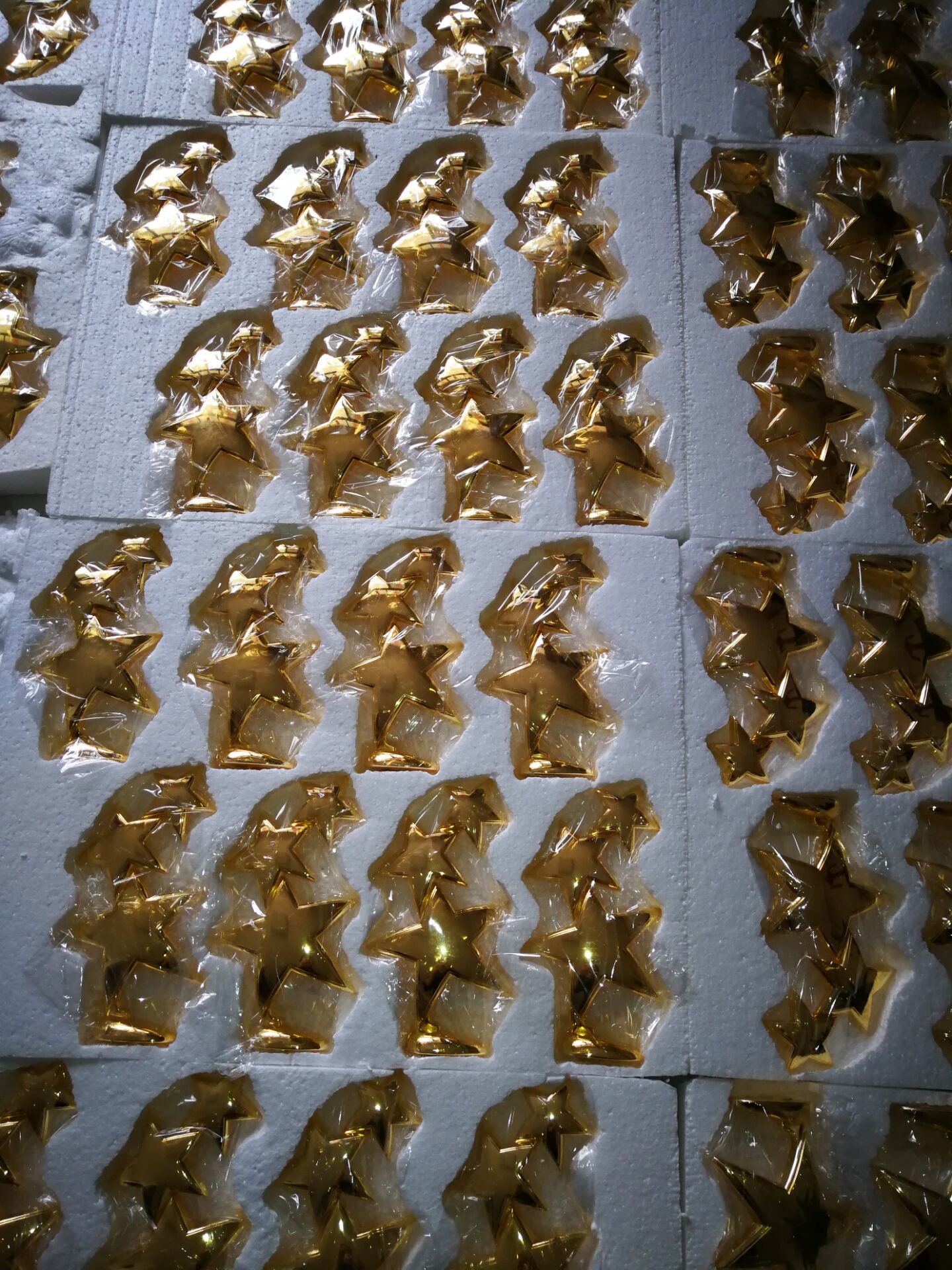 Custom Made Metal Star Trophy , Zinc Alloy Enterprise Workers Souvenirs