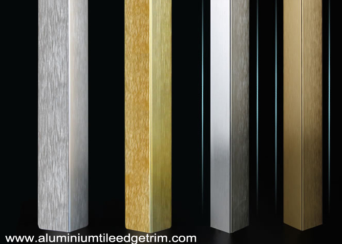 Brushed stainless steel corner guards