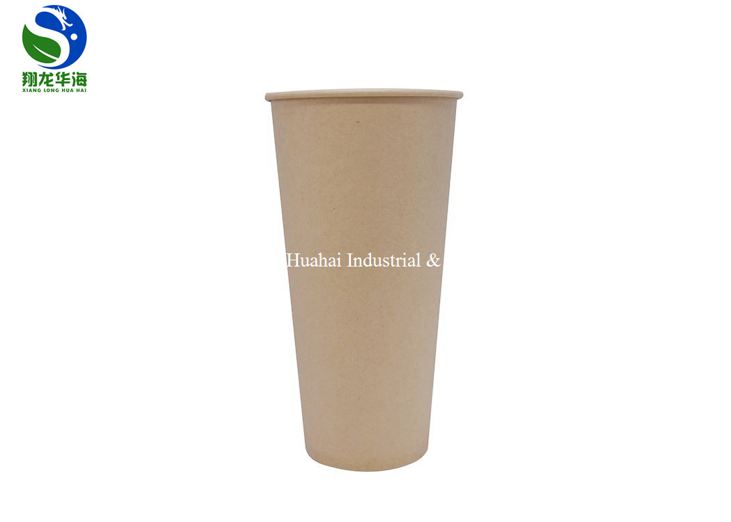 Compostable PLA Laminated Hot Paper Cup 10 Oz Natural Coffee Take Away Cup