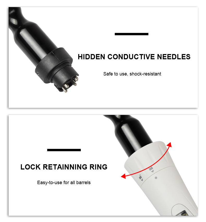 5 In 1 Interchangeable Curling Iron Set 49W Instant Heat Up