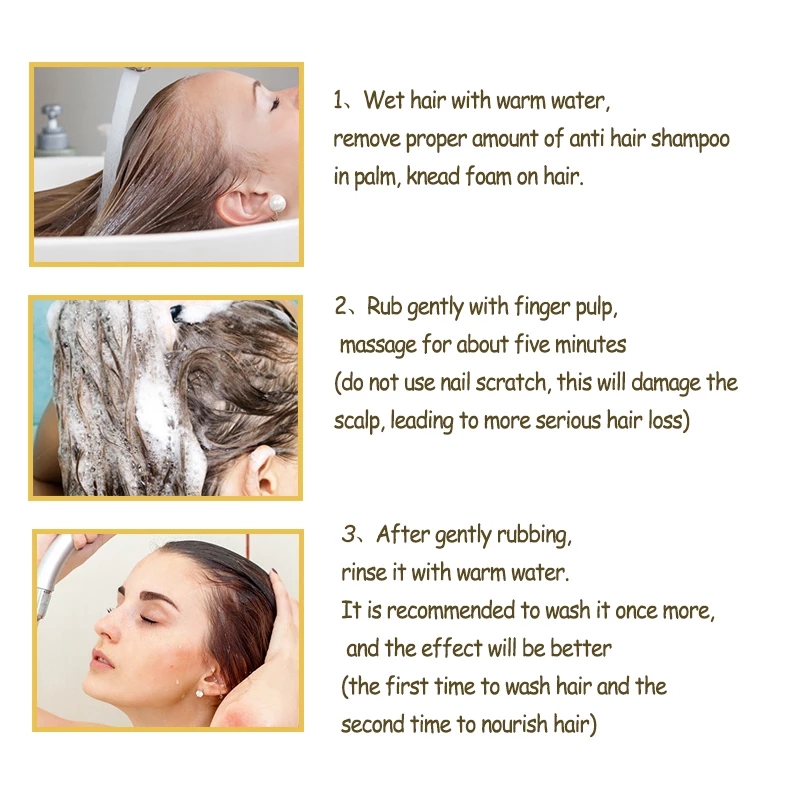 Smoothing Private Label Custom Vegan Hair Care Treatment Products Hair Growth Organic Anti Hair Loss Ginger Shampoo And Conditioner Set