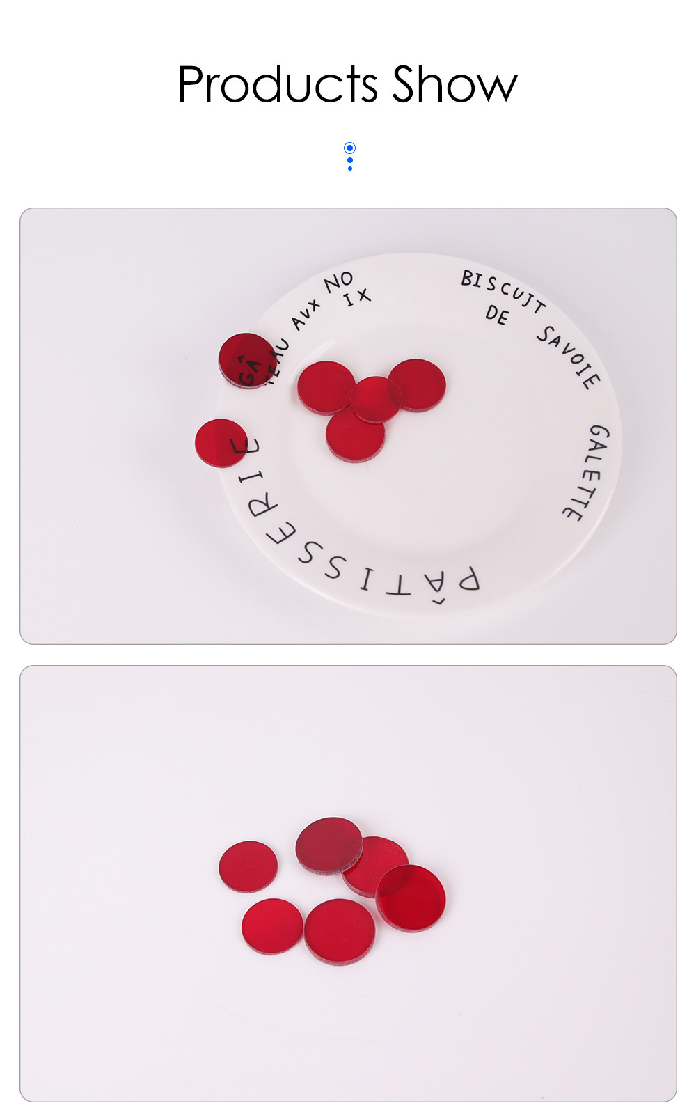 3mm thickness optical hoya R-62 HB610 RG610 red filters glass 610nm Longpass Filter Red Optical Glass HB610 RG610