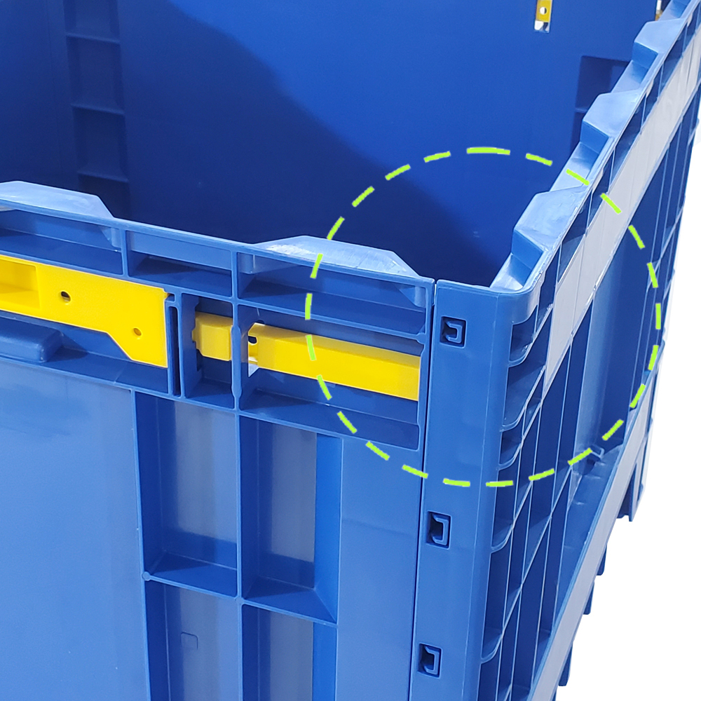 Industrial Plastic Crate For Auto Stackable Foldable Plastic Storage Bins Box