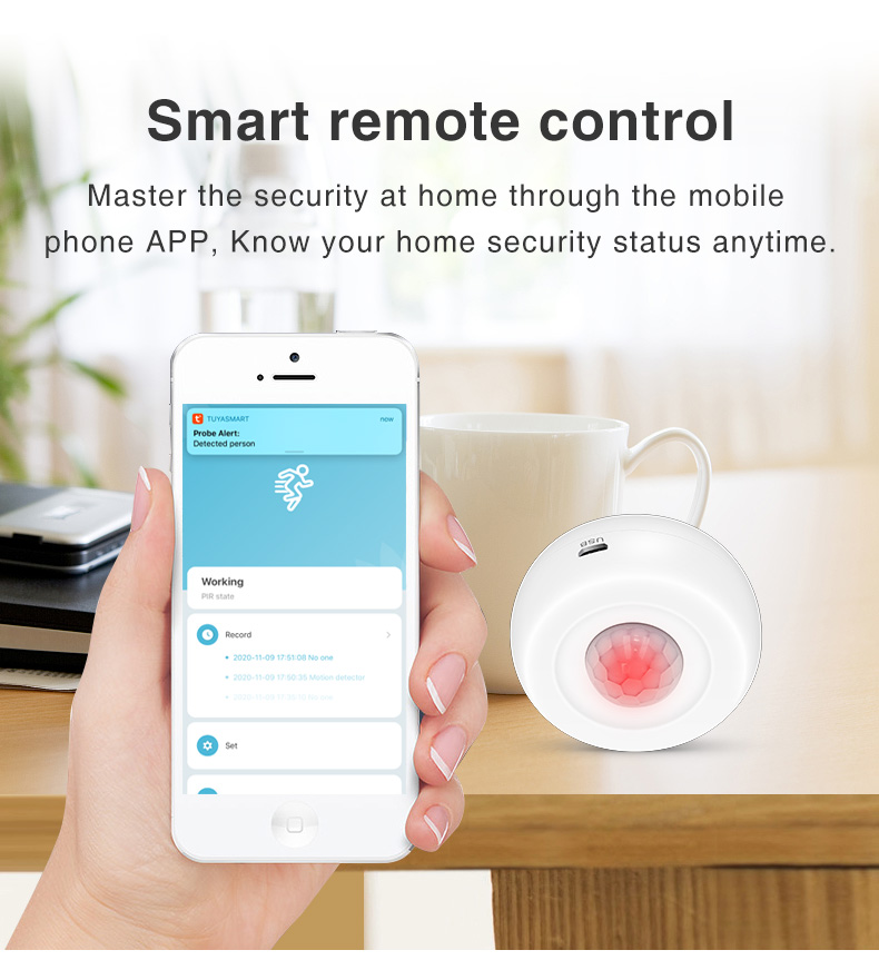DC3V Tuya Wifi Pir Motion Sensor Human Detector Smart Alarm Sensor