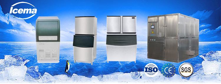 10T/24h Industrial Ice Cube Machine Factory Restaurant Shop 3P