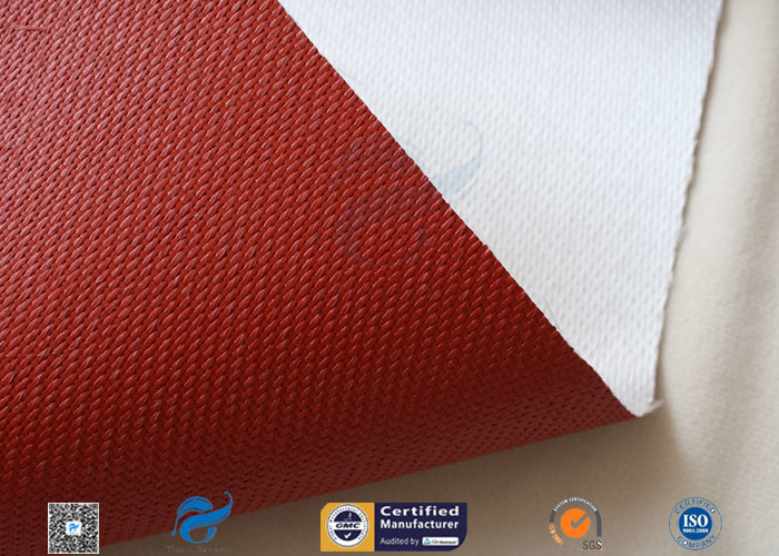 E Glass Silicone Coated Fiberglass Cloth 260℃ Heat Resistant 8HS 1550mm Width