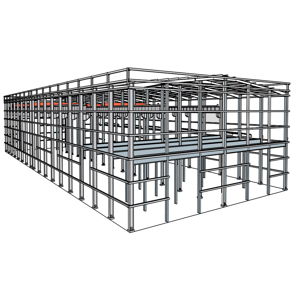 Pre Fab Warehouse Workshop Steel Industrial Buildings Rigid Metal Buildings