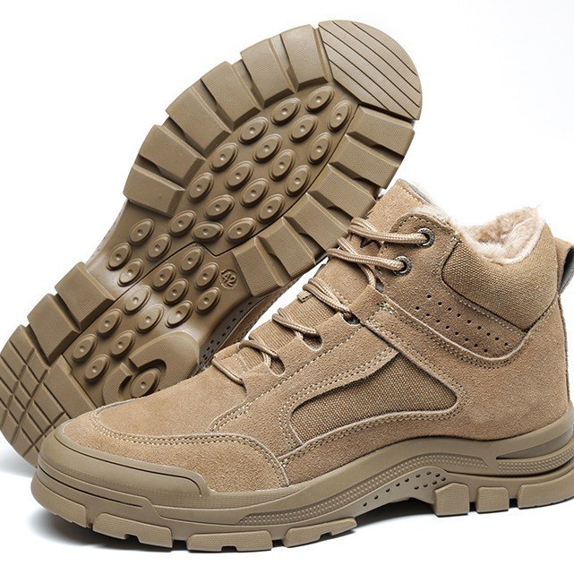 Unisex Electrical Safety Shoes Yellow Plastic Steel Toe Shoes Durable 6KV