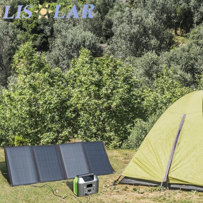 40W Portable Solar Panel Handbag For Camping Self Driving Trips Trekking