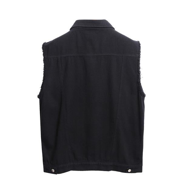 Manufactuer OEM Light Blue Oversized Woman Sleeveless Denim Vest