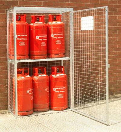 Heavy Capacity 1000 kg Wire Mesh Propane Storage Cage Lockable 