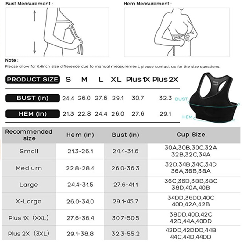 Underwire Sports Bras For Women High Impact Large Bust Macaron Color