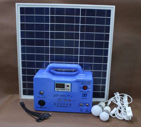 Mini stand alone solar lighting system green energy for home using lighting & charging